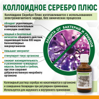 Коллоидное серебро плюс - природный антисептик, Витамакс (Vitamax) (50 мл, стеклянный флакон)
